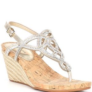 Alex Marie, the Bienna Rhinestone Cork Espadrille